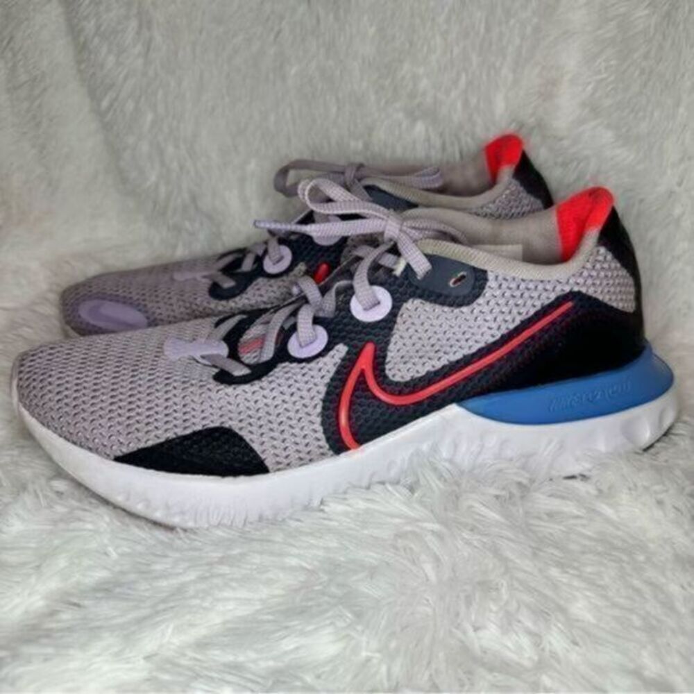 Nike Renew Women’s Sneakers - Light Purple, Coral Orange, Blue, Black, Size 9